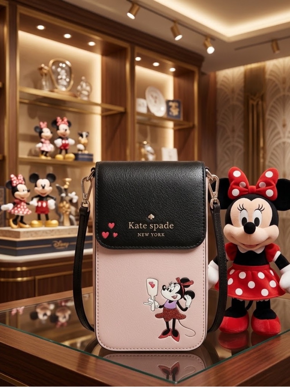 🍒 Kate Spade X Disney Minnie Mouse Phone Crossbody - Limited Edition🍒